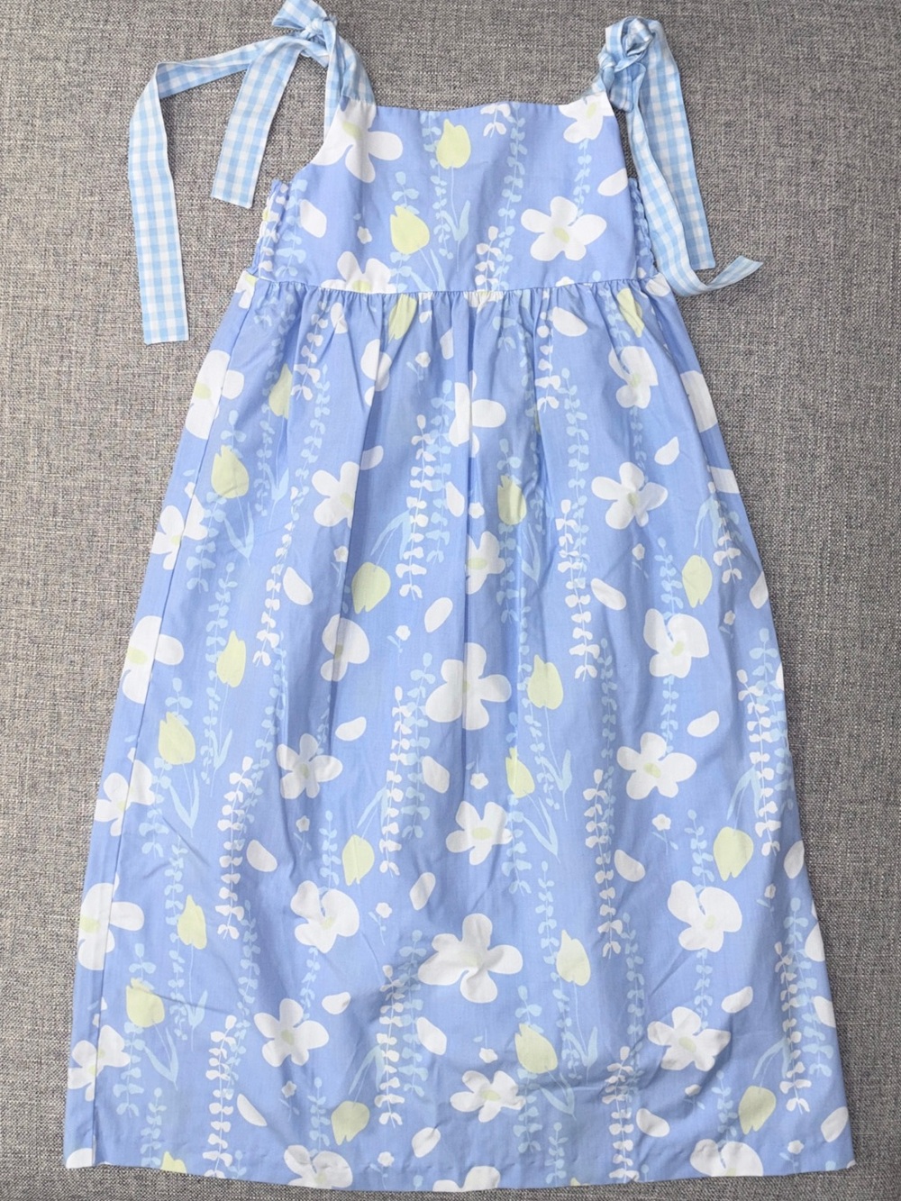 The Beaufort Bonnet Company Light Blue Floral Tie-Shoulder Sundress